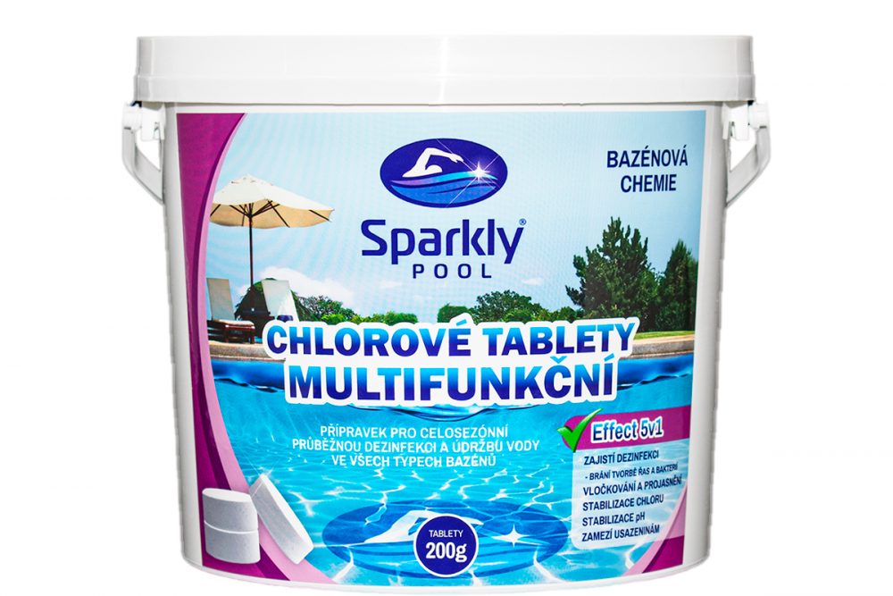 SparklyPool Sparkly POOL Multifunkční 5v1 tablety 200g 3 kgSparklyPool