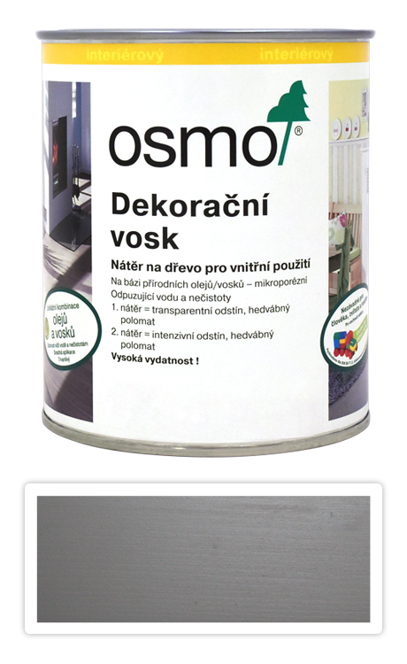 OSMO Dekorační vosk intenzivní odstíny 0.75 l Křemen 3181 OSMO