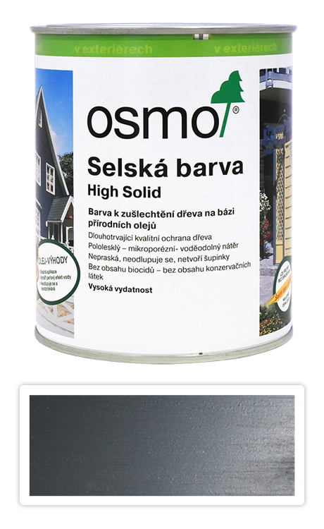 Selská barva OSMO 0.75l Kamenně šedá 2704 OSMO