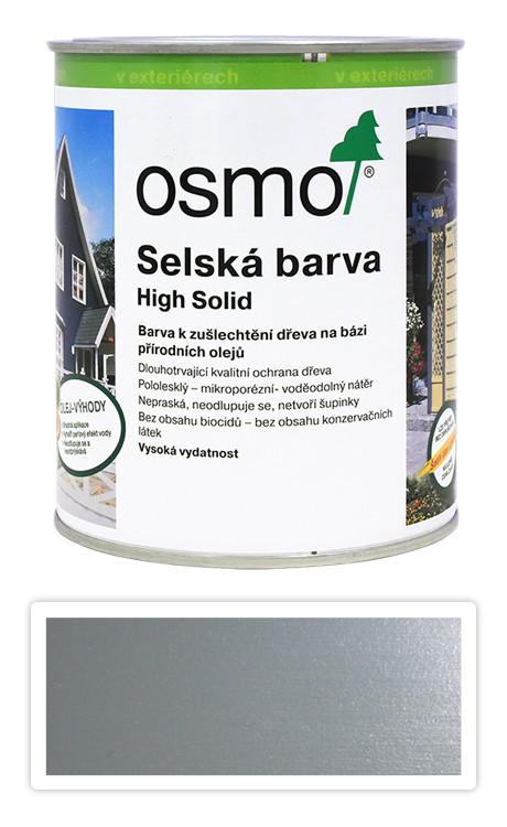 Selská barva OSMO 0.75l Silniční šedá 2742 OSMO