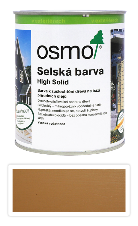 Selská barva OSMO 0.75l Slunečně žlutá 2205 OSMO