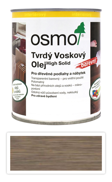 Tvrdý voskový olej OSMO barevný 0.75l Grafit OSMO