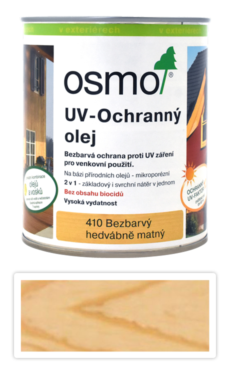 OSMO UV Olej Extra pro interiéry i exteriéry 0.75 l Bezbarvý 410 OSMO