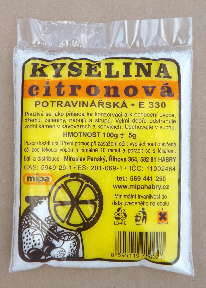 Poolservis Kyselina citrónová 100gPoolservis