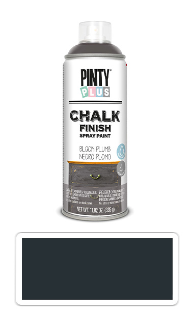 PINTYPLUS CHALK - křídová barva ve spreji na různé povrchy 400 ml Černá CK799 PINTYPLUS