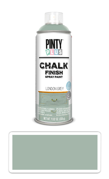 PINTYPLUS CHALK - křídová barva ve spreji na různé povrchy 400 ml Londýnská šedá CK817 PINTYPLUS